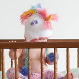 039 ($34-$36) Unicorn Pastel Earflap Beanie Hat