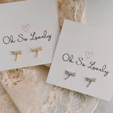006 ($25) Oh So Lovely - Dragonfly Stud Earrings
