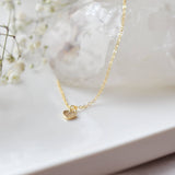 006 ($42) Little Gold CZ heart necklace