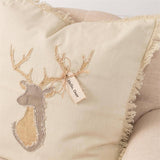 018 ($69.50) Pillow - Raggedy Deer Head