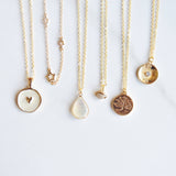 006 ($32) NADIA Mother of Pearl Charm Necklace