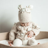 039 ($77) Flower Cardigan Sweater Natural - 12-18M