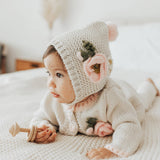 039 ($40) Natural Poppy Bonnet Baby & Kids