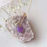 006 ($45) Oh So Lovely - Gemstone Heart Pendant Necklace