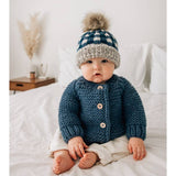039 ($62) Slate Garter Stitch Cardigan Sweater