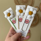 000 ($10) Forget BKnot - Felted Flower Bookmarks