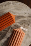 000 ($35) Zoetstudio - Large Ribbed Pillar Candles