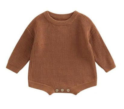 233 ($35) Brown knit romper