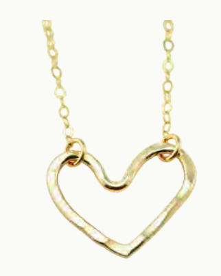 080 ($80) Heart Necklace - Small Gold