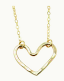 080 ($80) Heart Necklace - Small Gold