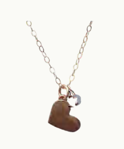 080 ($94) Heart Unity Necklace Gold