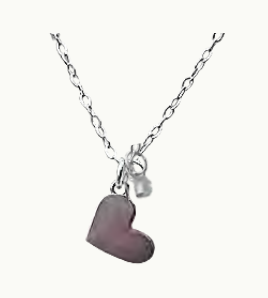 080 ($84) Heart Unity Necklace Silver
