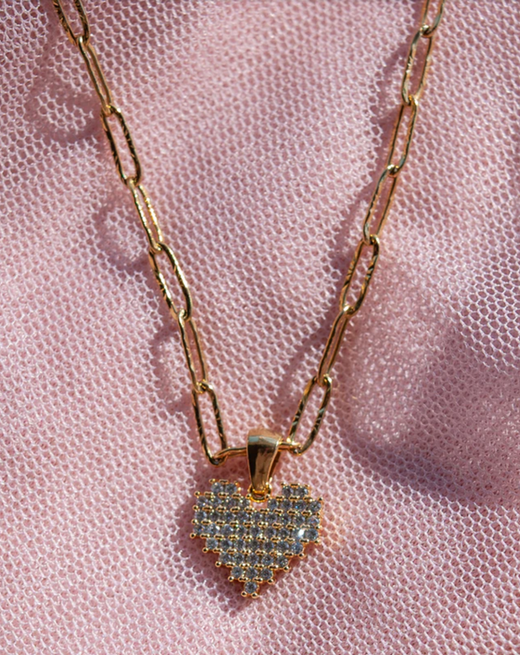 110 ($78) Pixie Heart - Necklace