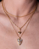 025 ($158) Little Puffed Heart - Necklace