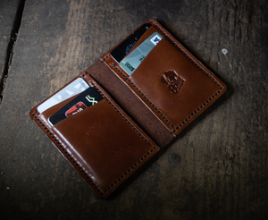 000 ($50) Bowie Leather Goods - 6 Pocket Vertical Bifold Wallet