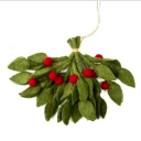 000 ($38) The Winding Road - Felted Mistletoe