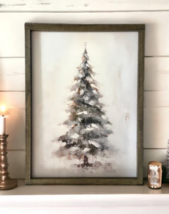 074 ($45) Sign - Vintage Christmas Tree