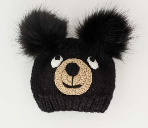 039 ($40) Beanie Hat - Black Bear