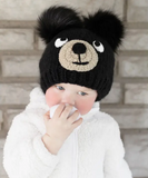 039 ($40) Beanie Hat - Black Bear