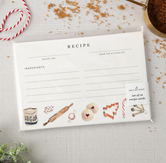 067 ($25) Christmas Baking Recipe Cards