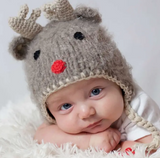 039 ($40) Beanie Hat - Rudolph Reindeer