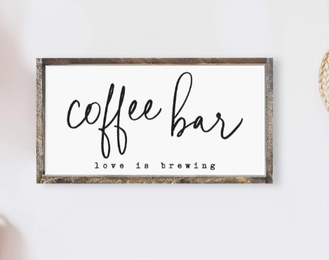 013 ($36) Hoekstra Decor Signs - Coffee Bar