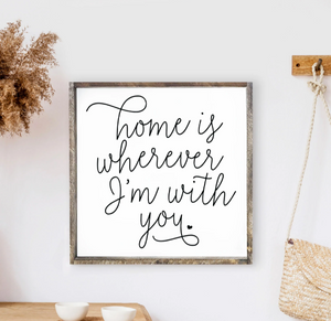 013 ($52) Hoekstra Decor Signs - Home Is Wherever