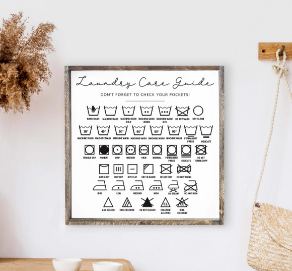 013 ($52) Hoekstra Decor Signs - Laundry Care - White