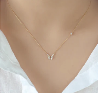 011 ($42) Statement Grey - Necklace - Monarch