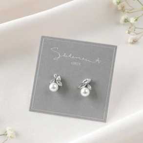 011 ($44) Statement Grey - Earrings - Jolie