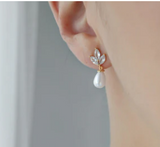 011 ($44) Statement Grey - Earrings - Aria Pearl