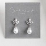 011 ($44) Statement Grey - Earrings - Aria Pearl