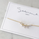 011 ($42) Statement Grey - Necklace - Leaf Branch