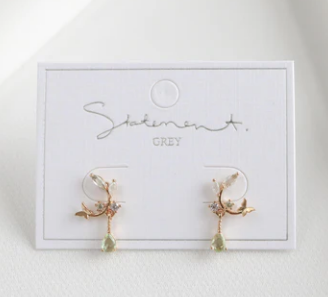 011 ($44) Statement Grey - Earrings - Fairy Butterfly
