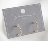 011 ($44) Statement Grey - Earrings - Meri Hoop