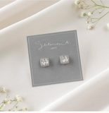 011 ($35) Statement Grey - Earrings - Lili