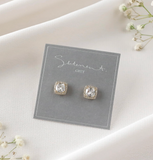 011 ($35) Statement Grey - Earrings - Lili
