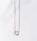 011 ($48) Statement Grey - Necklace - Horseshoe