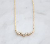 011 ($44) Statement Grey -Necklace - Fey