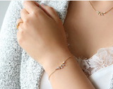 011 ($34) Statement Grey - Bracelet- Leaf Branch