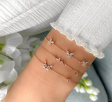 011 ($34) Statement Grey - Bracelet - Blush Butterfly