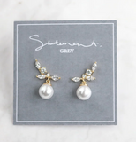 011 ($44) Statement Grey - Earrings - Laverna