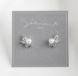 011 ($38) Statement Grey - Earrings - Lea