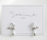 011 ($44) Statement Grey - Earrings - Fairy Butterfly