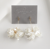 011 ($44) Statement Grey - Earrings - Marigold Petal Drop