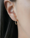 011 ($44) Statement Grey - Earrings - Meri Hoop