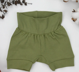 000 ($28) Earthy - High Waist Baby Shorts - Solids