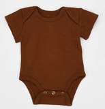 000 ($28) Earthy - Short Sleeve Baby Bodysuits - Solids