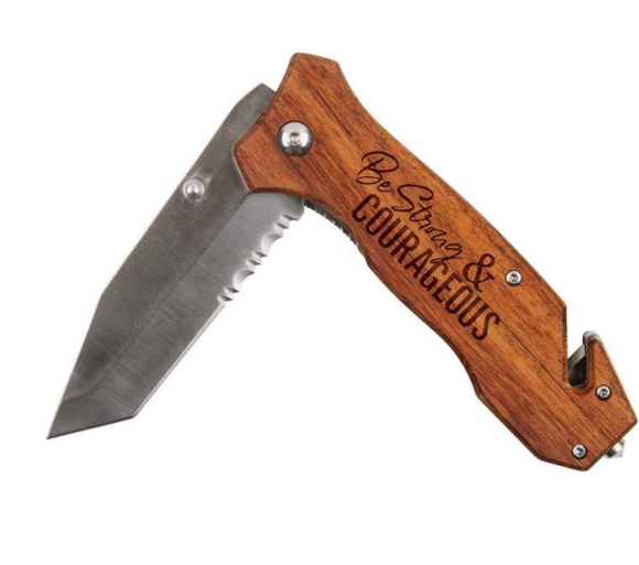 022 ($52) Knife - Be Strong & Courageous