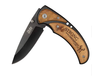 022 ($52) Knife - Strong And Courageous